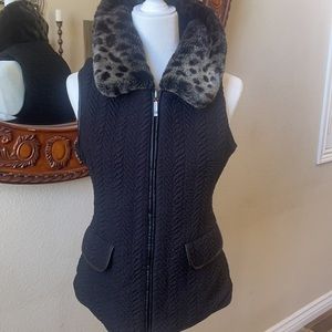 Reversible faux fur vest by Parkhurst